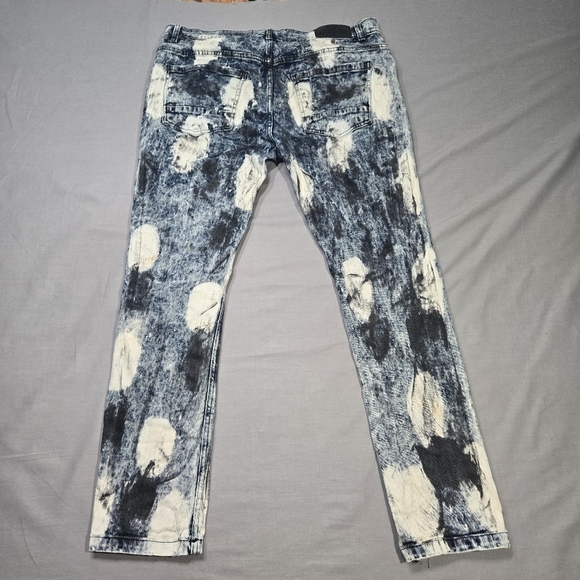 Another Hype Piece Bleach Distressed Denim Jeans AHP Men's Jeans Size 38/32‎ - Picture 2 of 12